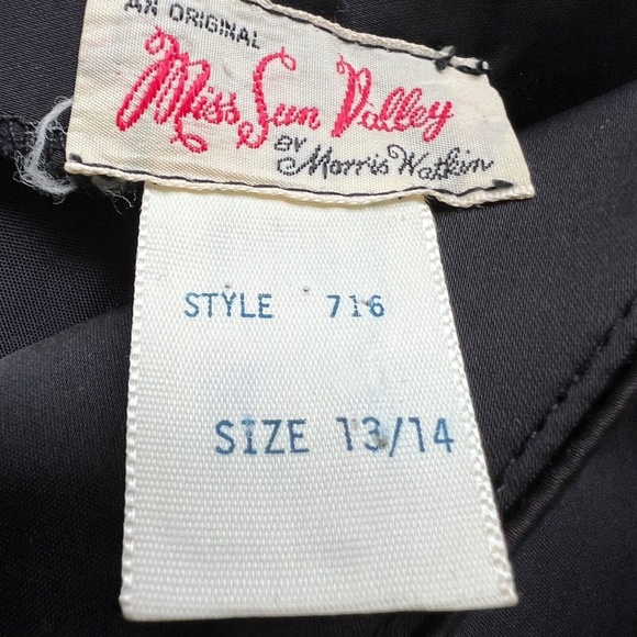 Vintage Miss Sun Valley By Morris Watkins Palazzo Pants Shiny Formal Size 13/14 - Picture 7 of 9